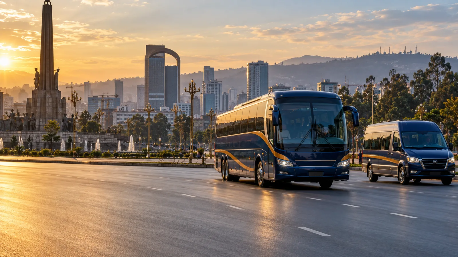 Bus rental and coach hire in Addis Ababa
